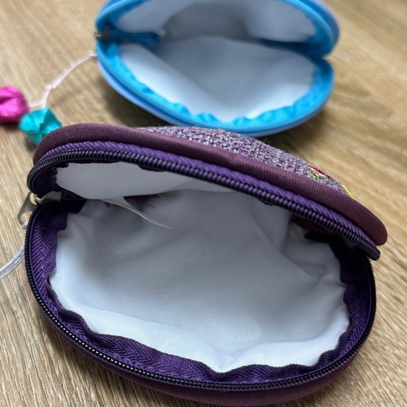 Embroidered flower Zip Bag Craft Cloth Small Bag Women | 2 Cute Coin Purses - Picture 9 of 9